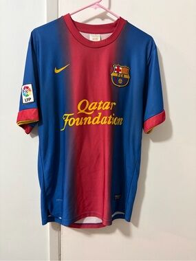 Vintage FCB Messi 10 Barcelona Nike soccer futbol jersey sz men’s large L
